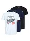JACK & JONES Male T-Shirt 3er-Pack