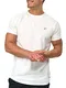 Indicode Herren Kloge T-Shirt mit Rundhals-Ausschnitt   Herrenshirt Sommershirt Offwhite, M