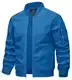 KEFITEVD Jacke Herren Dünn Leicht Übergangsjacke Sommer Herbst Bomber Blouson Männer Bomberjacke Übergang Baseball Jacke Stehkragen Blau-Grün M