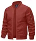 KEFITEVD Leichte Sommerjacke Herren Bomber Jacke Frühling Sommer Herrenjacke Übergangsjacke Herbst Orange M