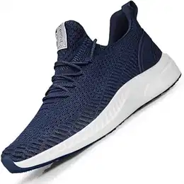 Turnschuhe Herren Laufschuhe Sportschuhe Sneaker rutschfeste Gummisohlen Leichte und Atmungsaktiv für Gehen Blau 41