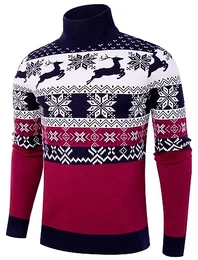 Herren Pullover Rollkragen Turtleneck Strickpullover Stehkragen Sweater Warme Pullover Feinstrick Rollkragenpullover