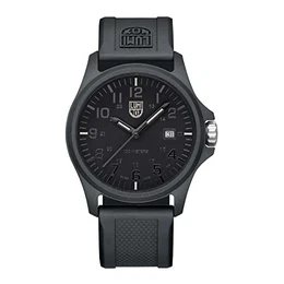 - G Kollektion Patagonia Carbonox - Herrenuhr 43mm - X2.2402 - Taucheruhr mit Datumsanzeige schwarzes Gehäuse/Armband/Zifferblatt graue Ziffern - 100m Wasserdicht - Herrenuhr - Aus der Schweiz