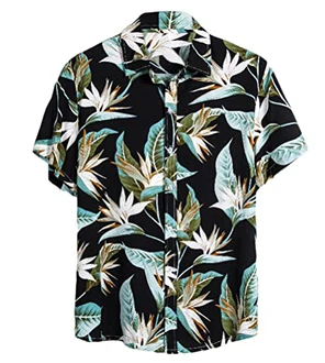 Onsoyours Herrenhemd Kurzarm Oversize Hawaiihemd Schwarz Onsoyours Herrenhemd Kurzarm Oversize Hawaiihemd Schwarz