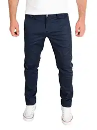 Andrew - Baumwoll Chino Herrenhosen - Stretch Herren Hose - Slim Fit Chinohosen, Blau (Maritime Blue 193831), W32/L32
