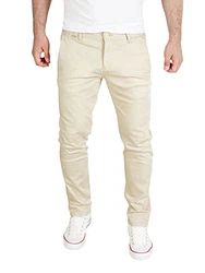 PITTMAN Andrew Chino Herren Hose Slim Fit Beige