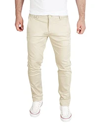 Andrew - Herren Chino Hose - Cremeweiße Chinohose - Männer Chino Jeans, Beige (Rainy Day 135304), W40/L32