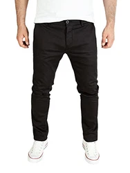 PITTMAN Andrew Chino Herren Hose Slim Fit Schwarz