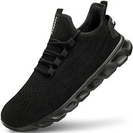 Herren Sportschuhe Laufschuhe Schuhe StraßEnlaufschuhe Turnschuhe Tennisschuhe Walkingschuhe Leichtgewichts Atmungsaktiv Fashion Sneakers for Männer Schwarz 43 EU