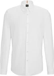 BOSS Herren Hemd Rickert Regular-Fit Weiß/White (10247370 01)
