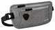 SAO ROQUE ® Bauchtasche Damen Herren (S) Gürteltasche Reise Zubehör, RFID Blocker, Hüfttasche stylisch, Geldgürtel Money Belt flach (Silber-Grau meliert)