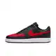 NIKE Herren Court Vision Low Sneaker, Rot-weiß schwarz/Universität, 41 EU