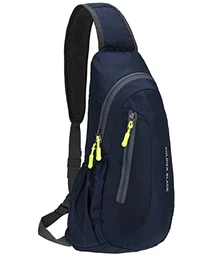 Sling Bag Brusttasche Herren Kleiner Rucksack Damen Shoulder Crossbody Crossover Bag Mini Rucksack Klein Schultertasche Brust Tasche Rucksäcke Sporttasche Umhängetaschen Crossbag Marine