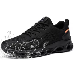 Völlig Wasserdicht Laufschuhe Herren Sportschuhe Turnschuhe Walkingschuhe Fashion Outdoor Casual Schuhe Fitness Running Sneaker(A-Pirat Schwarz,42 EU)