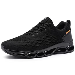 Völlig Wasserdicht Laufschuhe Herren Sportschuhe Turnschuhe Walkingschuhe Fashion Outdoor Casual Schuhe Fitness Running Sneaker(A-Pirat Schwarz,40 EU)