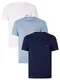 HUGO Herren T-Shirt RN Triplet P Dreier-Pack T-Shirts aus Baumwolle mit Logo-Print Dunkelblau M