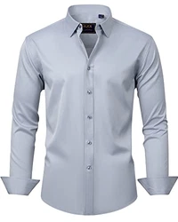 J.Ver Herren Hemd Regular Fit Grau