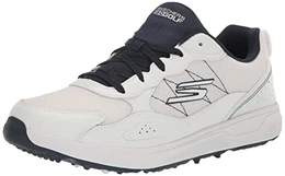 Herren Go Golf Prime Spikeless Golfschuh Sneaker, weiß/Marineblau, 45 EU