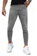 GINGTTO Jeans Herren Slim Fit Stretch Jeanshose Skinny Jeans Grau 32