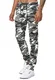 Code47 Herren Chino Pants   Jeans   Skinny Fit   Modell 3301 Weiß Camouflage 32