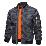 TACVASEN Herren Bomberjacke Fliegerjacke Pilotenjacke Schwarz Camo