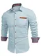 Meilicloth Jeanshemd Herren Cowboy Langarmhemd Denim Shirt Freizeithemd männer Business Casual Western Blau M Meilicloth Jeanshemd Herren Cowboy Langarmhemd Denim Shirt Freizeithemd männer Business Casual Western Blau M