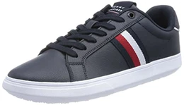 Herren Cupsole Sneaker Corporate Leather Cup Stripes Schuhe , Blau (Desert Sky), 44 EU