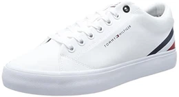 Herren Vulcanized Sneaker TH Hi Vulc Core Low Stripes Schuhe , Weiß (White), 42 EU