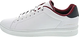Herren Cupsole Sneaker Court Leather Cup Schuhe, Mehrfarbig (Red/White/Blue), 41 EU