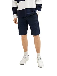Herren 1035037 Slim Chino Bermuda Shorts mit Stretch, 10668 - Sky Captain Blue, 40