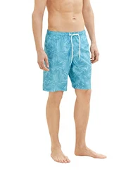 Herren Badeshorts mit Muster 1035051, 31477 - blue tibetan stone leaf design, L