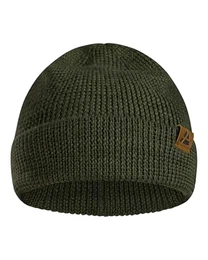 Merino Mütze, Klassische Wollmütze, Warme Wintermütze, für Winter & Herbst, Weich, Stretchy, für Damen & Herren, Grün, One Size