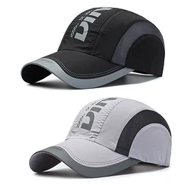 2 Stücke Baseball Cap, Outdoor Baseballkappe, Verstellbar Mütze, Unisex Baseballkappe, Schirmmütze für Herren und Damen, Zum Damen, Herren, Draussen, Sport und Reisen