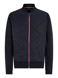 Herren Jacke Mix Media Bomber Bomberjacke, Blau (Desert Sky), M