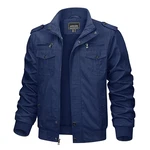 KEFITEVD Herrenjacke Übergangsjacke Militär Jacke Outdoor Denimblau