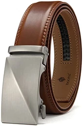 Automatik Gürtel Herren Braun, Ratsche Gürtel Herren Automatik, Automatik Gürtel für Männer 115cm