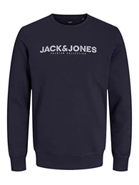 Men's JPRBLABOOSTER Sweat Crew Neck FEB23 Sweatshirt, Perfect Navy, S