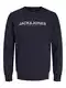 JACK & JONES Men's JPRBLABOOSTER Sweat Crew Neck FEB23 Sweatshirt, Perfect Navy, S