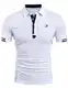 COOFANDY Casual Slim Fit Polohemd Herren Kurzarm Baumwolle Klassisch Polo T-Shirt Classic Polo Tees (Weiß M)
