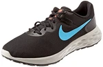 Nike Herren Revolution 6 Laufschuh Schwarz/Laser Blau-Kieselstein