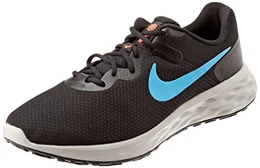 Herren Revolution 6 Next Nature Sneaker, Black/Laser Blue-Cobblestone, 41 EU