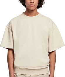 Herren Oversized Shortsleeve Crew Sweatshirt, softseagrass, L