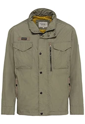 camel active Herren Leichter Blouson mit Stehkragen Khaki