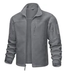 MAGCOMSEN Herren Outdoorjacke Military Tactical Winddicht Jacke Hellgrau