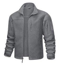 MAGCOMSEN Herren Outdoorjacke Military Tactical Winddicht Jacke Hellgrau
