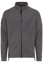 Herren Sweatjacke aus reiner Baumwolle Grau menswear-XL