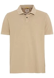 Herren Piqué Poloshirt aus Reiner Baumwolle Beige Menswear-M