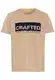 camel active Herren Kurzarm T-Shirt aus Bio-Baumwolle Hellbraun Menswear-M
