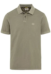 Herren Basic Piqué Polo Reiner Baumwolle T-Shirt, Grün (Khaki), M
