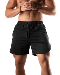 Performance Shorts - Kurze Sport und Freizeit Hose für Herren - Bequeme und hochwertige Trainingshose mit Reißverschluss Taschen - Fürs Training, Sport, Fitness, Laufen und Gym